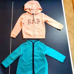 Toddler Girls Fleece Jacket & Hoodie size 4T